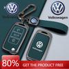 Для VOLKSWAGEN Новый кожаный чехол-обложка для складного автомобильного ключа для Volkswagen VW Polo Golf Passat Tiguan Beetle Caddy Eos Автомобильный брелок