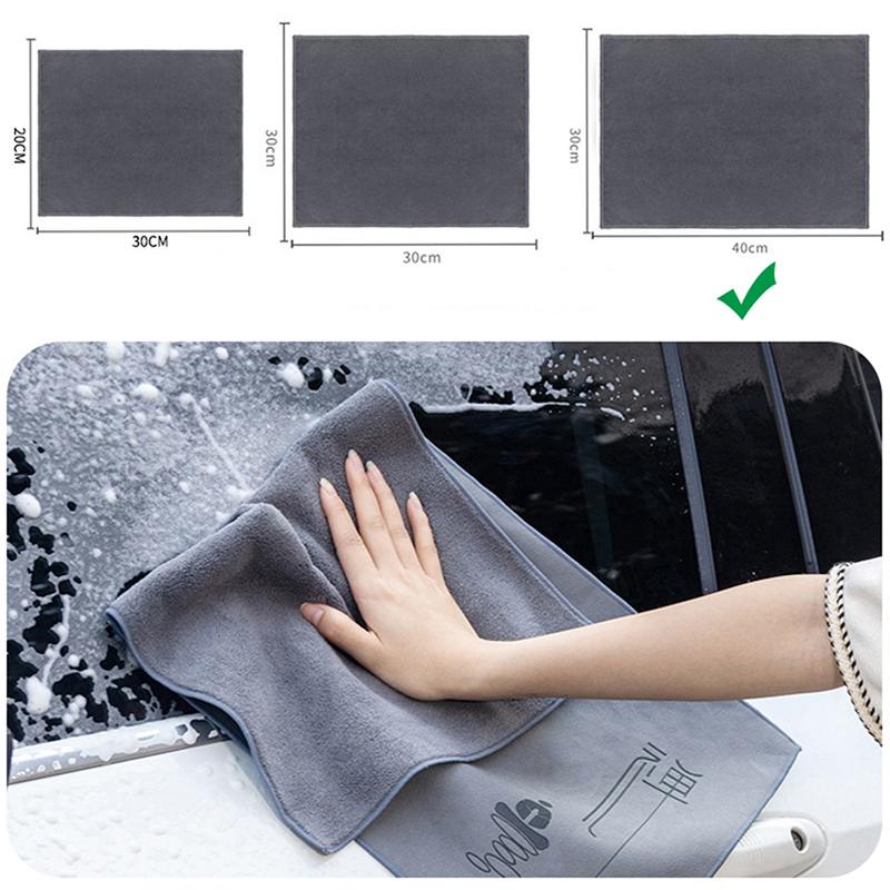 1 шт. Супер впитывающее полотенце для сушки автомобиля, замшевое, кораллового, бархата, двухстороннее, для чистки автомобиля