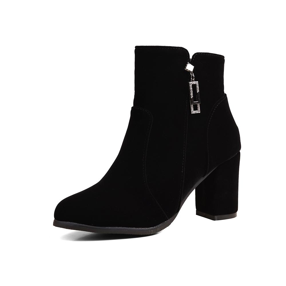 Red Black Women Ankle Boots High Heel Small Big Size 33 52