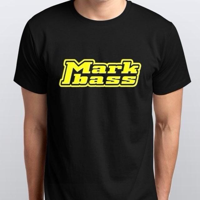 MARK BASS НОВАЯ ФУТБОЛКА размер S M L XL XXL черный белый