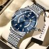 BINBOND Luminous Waterproof Reloj Auto Date Accurate Men's Watch Sturdy Stainless Steel Strap Quartz Wristwatches For Men Luxury