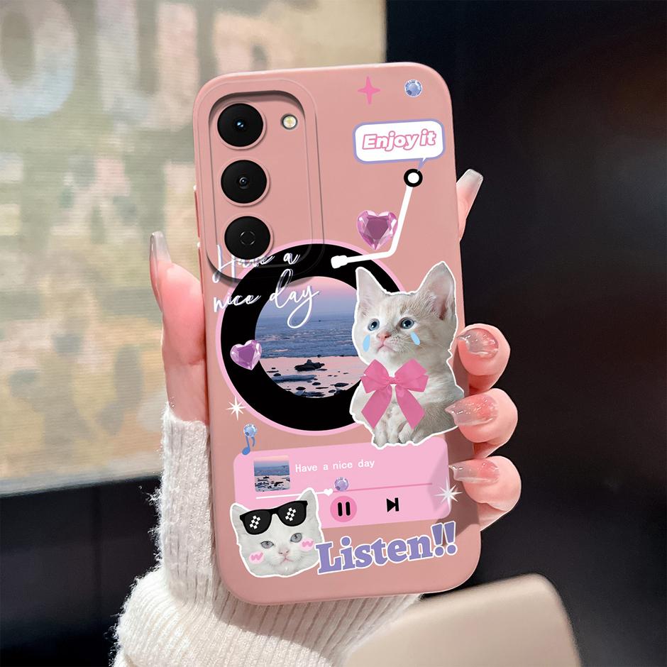 Мультяшный Чехол-Кот Для Tecno Spark 40 Pro Plus 40C 4G Мягкий Силиконовый Ударопрочный Бампер Чехол Для TecnoSpark40 40Pro Plus 40C Fundas