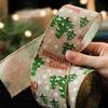 6,3 см льняная рождественская лента для упаковки подарков, рождественских елок, ленты для сделай сам, венок, банты, снеговик, веревка, украшение 2025 Navidad