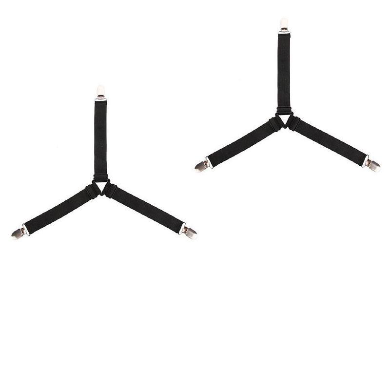 4 шт./2 шт. держатель простыни, угловые ремни, зажимы для наматрасника, чтобы удерживать простыни на месте, регулируемые ленты для постельного белья, приспособленные для постельных принадлежностей