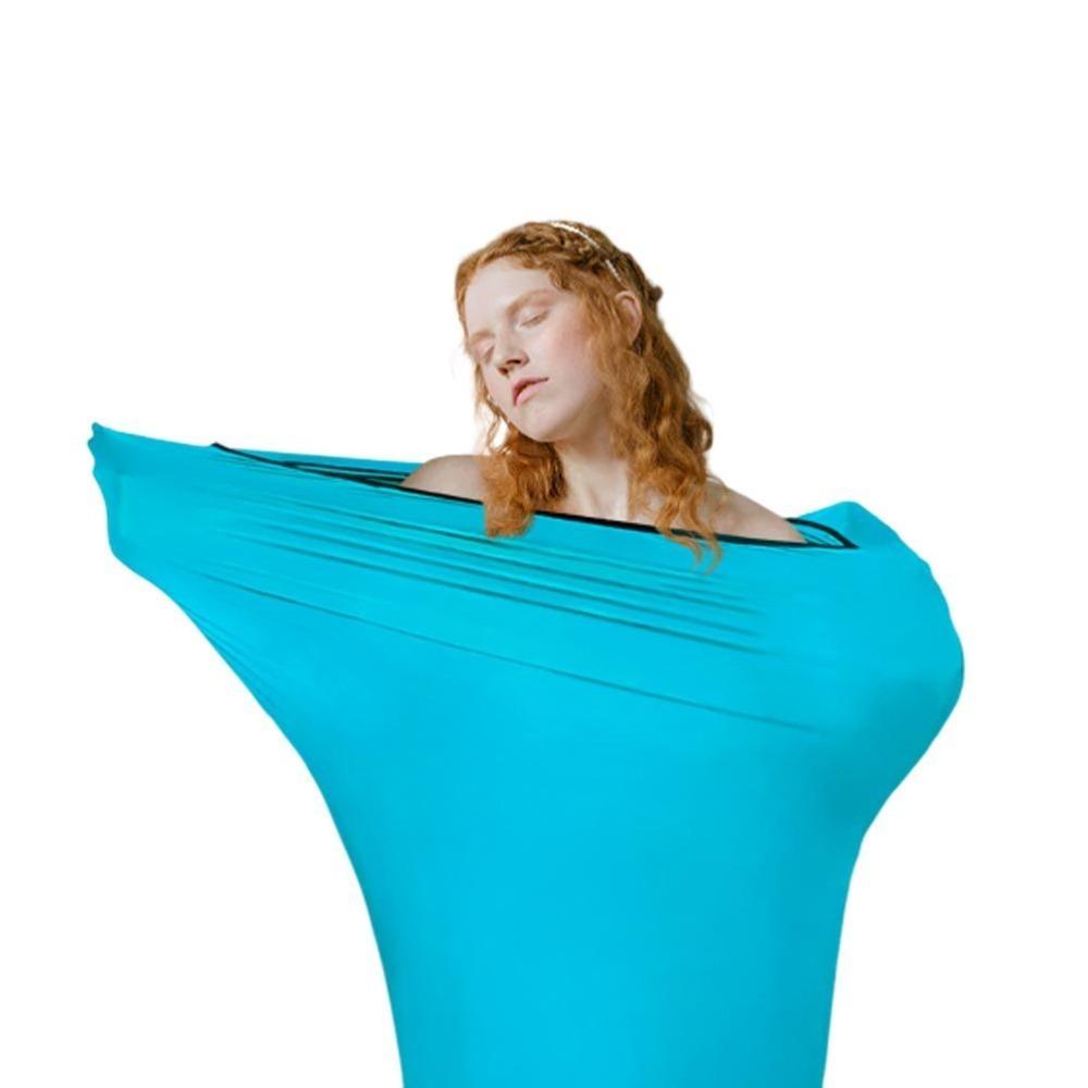 Stretchy Fabric Bed Sheet Skin Friendly Sleep Sack Portable Sleeping Bag Liner Four Season