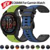 Силиконовый+Нейлоновый Ремешок Для Часов Garmin Fenix 8 51/47мм 7/6 7x 6x Ремешок Для Forerunner 955 965 Для Quatix Смарт-часов Спортивный Браслет