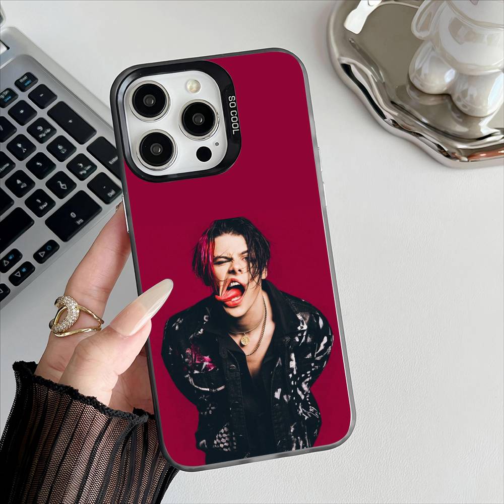 Чехол для телефона Rock Y-Yungblud для Apple 11 12 13 14 15 16 Pro Max Plus Защитный чехол с покрытием