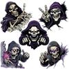 Pegatina de calavera para coche, adhesivo decorativo de Halloween para carrocería y motocicleta