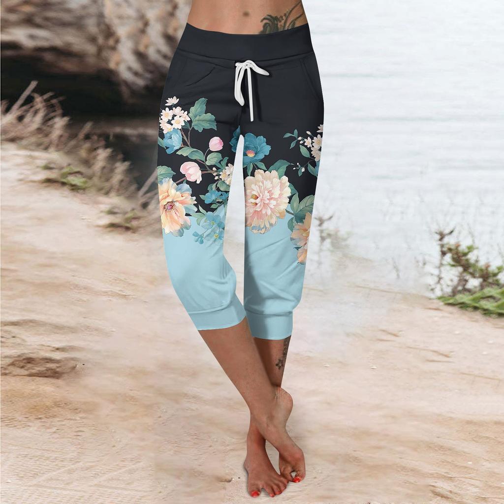 Брюки для женщин, укороченные шорты для женщин, летние новые повседневные эластичные модные повседневные брюки