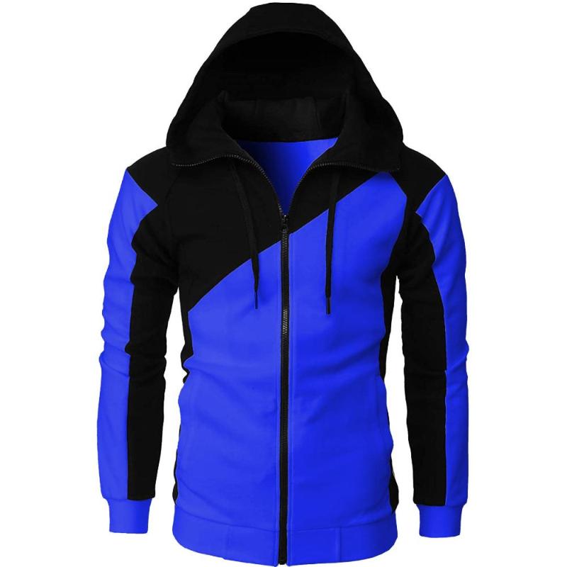Hooded Men's Casual Fashion Long-sleeved Sports Sweater Jacket