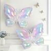 2pcs Gradient Transparent Butterfly Aluminum Film Balloons Birthday Party Decoration Anniversary Festival Atmosphere Photo Props 5