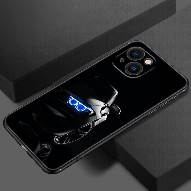 Cool Sports Car Man Phone Case For Apple iPhone 13 12 Mini 11 Pro XS Max XR X 8 7 6S 6 Plus SE 2022 2020 5S 5 Soft Black Cover
