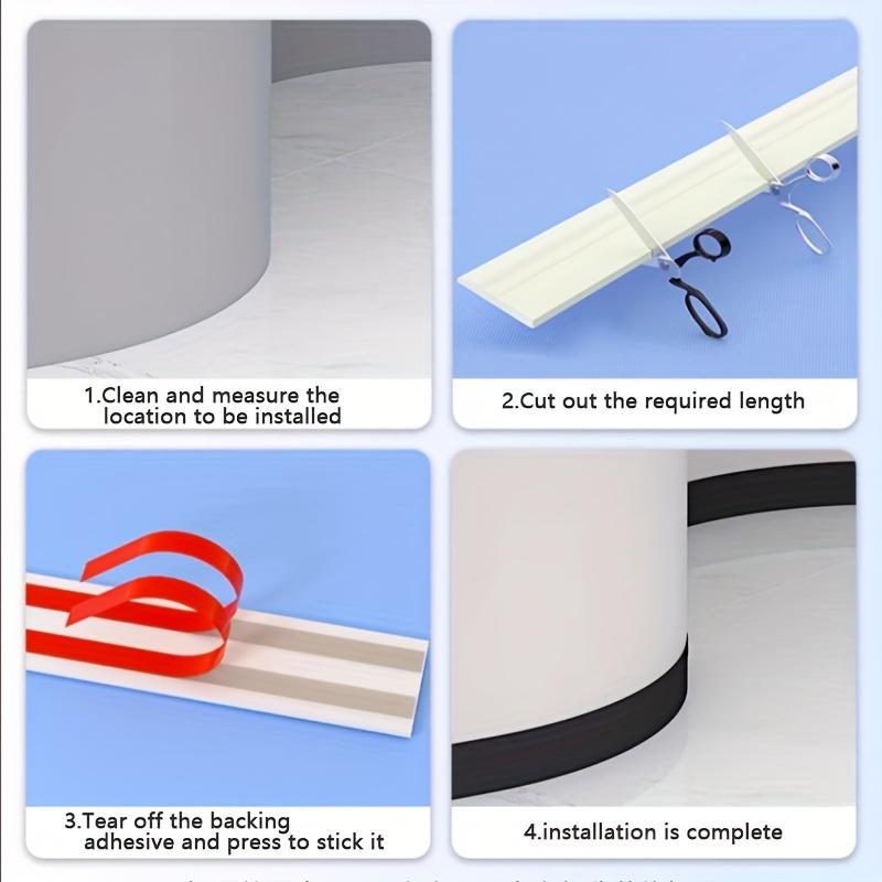 3M/Рулон NBR Бордюрная Линия Наклейка на Стену Самоклеящаяся Линия Талии Плинтус для Домашнего Декора Противоударный