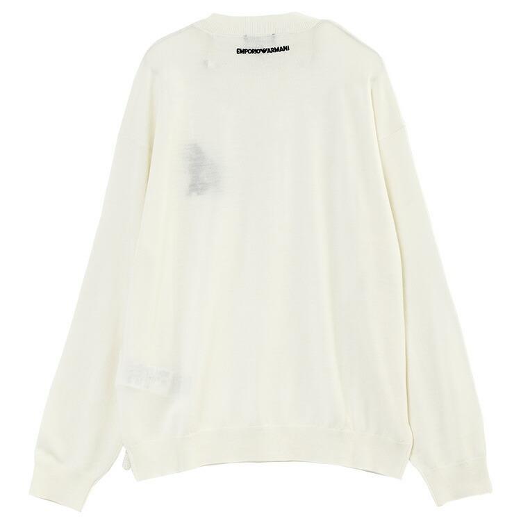 Emporio Armani Мужской вязаный свитер с круглым вырезом и длинным рукавом 6D1MX4-1MJCZ-0101