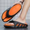 Pallene Men Fashion Casual Summer Sandals Beach Slippers For Men Thick Bottom Flip Flops Men Home Non-Slip Bathroom Slides
