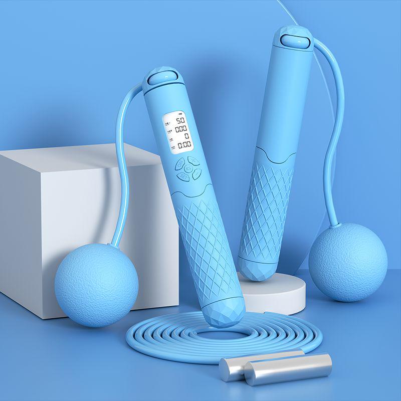 Умная беспроводная утяжеленная скакалка со счетчиком для детей и взрослых