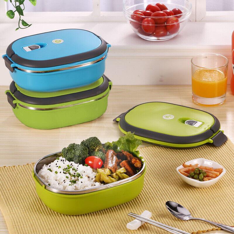 Изолированный ланч-бокс из нержавеющей стали 1 ярус, герметичный, сохраняет еду горячей/холодной