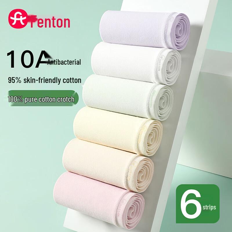 Женские антибактериальные хлопковые трусы Fenteng 10A, 6 шт.