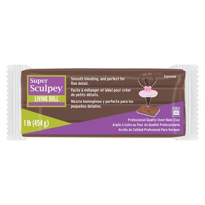 Sculpey Polyform Super Sculpey Living Doll Эспрессо 454 г 39050005