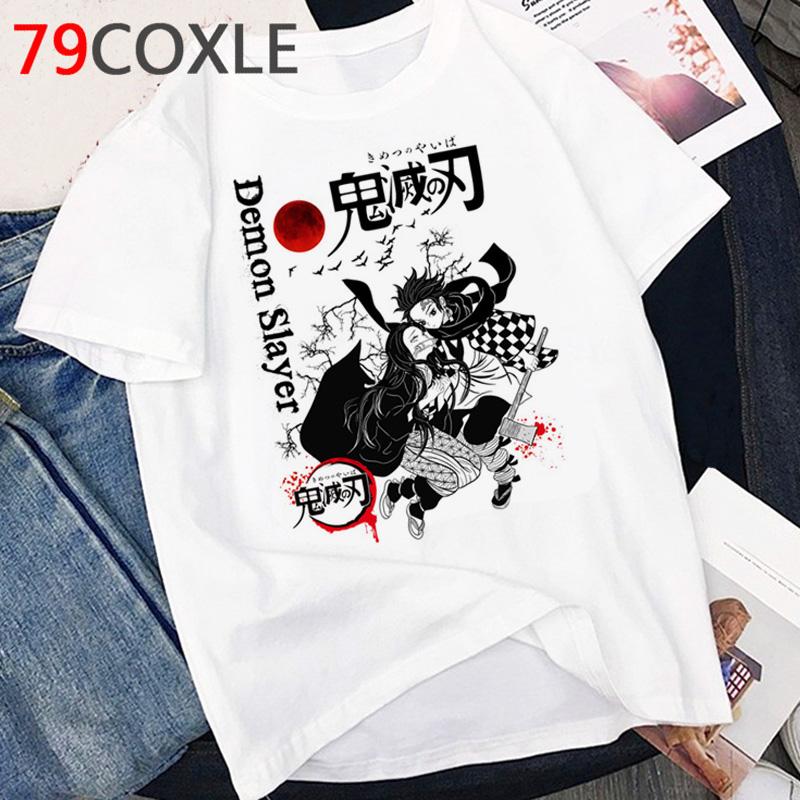 2023 Kawaii Japanese Anime Kimetsu No Yaiba T Shirt Cartoon Demon Slayer Tshirt Cool Demon Blade Graphic T-Shirt Unisex Female
