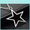 Элегантное минималистичное серебряное ожерелье-подвеска в виде звезды с дизайном крестовой цепочки для повседневной носки