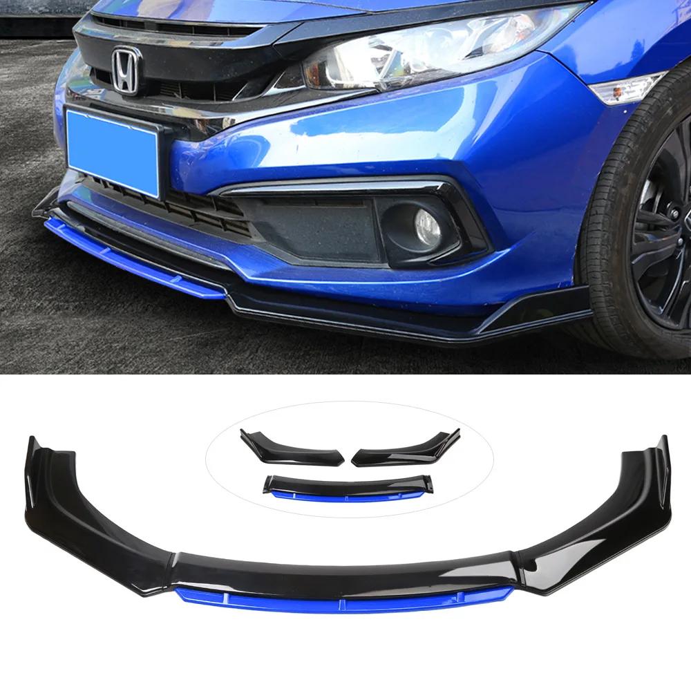Artudatech 4PCS Universal Car Front Bumper Lip Body Kit Splitter Spoiler Diffuser Protector Car Accessories