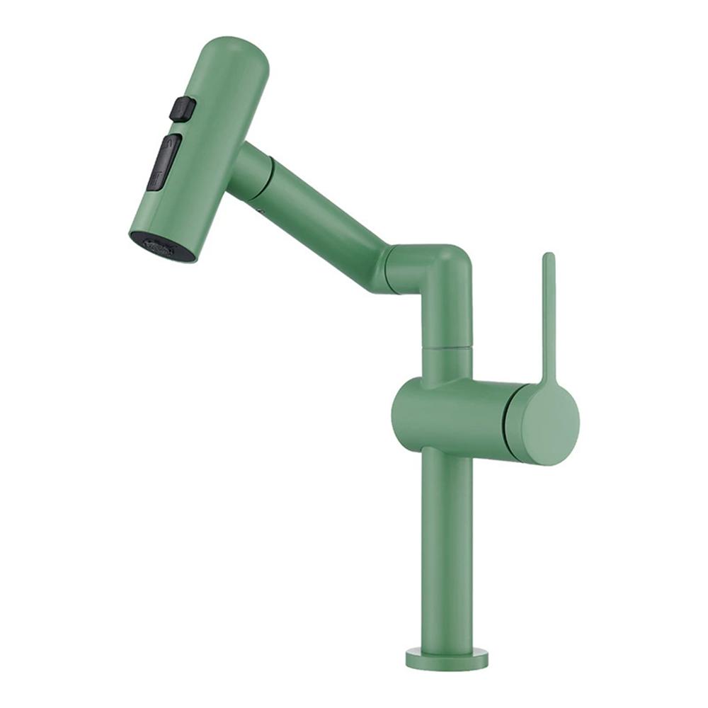 Tuqiu Yellow Rainfall Basin Faucet Bathroom Sink Faucet Multi functions Rotation Sink Faucet Basin Tap Hot Cold Mixer Tap Crane