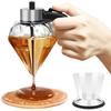 Glass/ABS Dispenser Pot Honey/Syrup Dispenser with Handle Honey Jar Syrup Dispenser For Cake Dessert Oil Dispenser Bottle