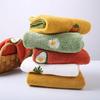 Вышивка фруктами Ручное полотенце Супермягкое Впитывающее Подвесные полотенца Быстросохнущее Кухня Ванная Мочалка Детское Маленькое квадратное полотенце