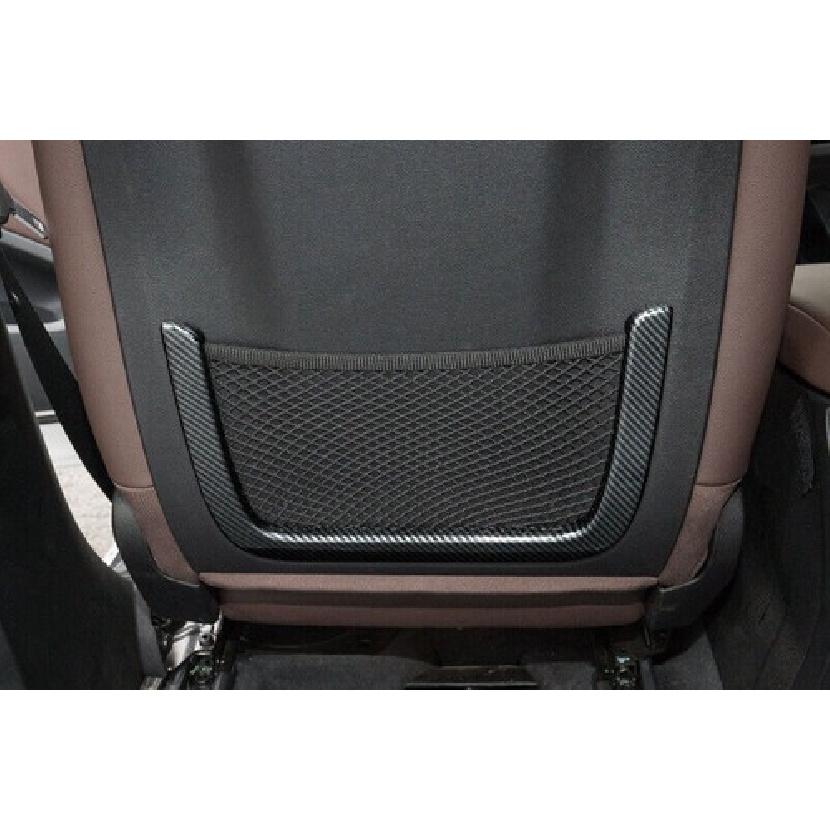 For BMW X3 G01 X4 2018-21 ABS Carbon Fiber Seat Behind Net Bag Frame Cover Trim