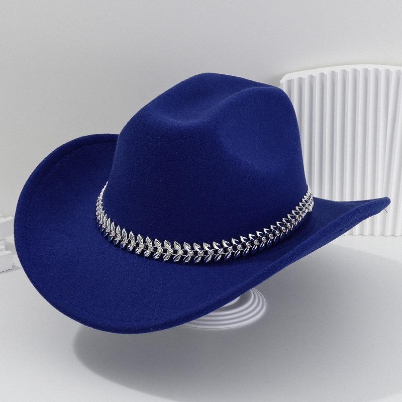 Унисекс панама в французском стиле, джазовая шляпа с ремешком-поясом со стразами и листом, для вечеринки