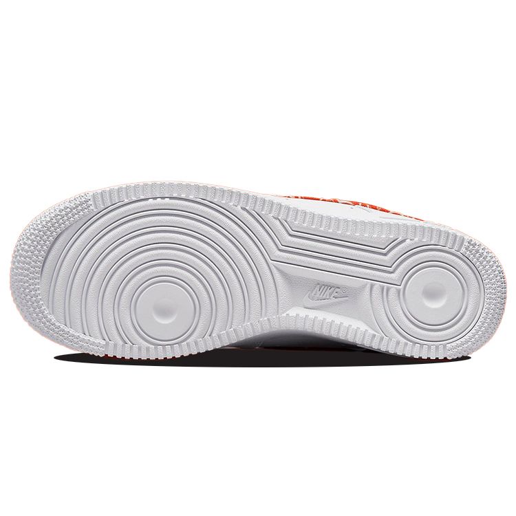 Nike Женские кроссовки Air Force 1 07 Rush Orange Paisley белые DJ9942-102