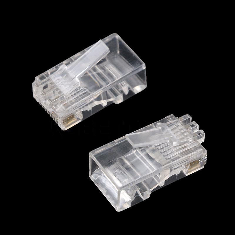 20 шт. RJ45 RJ-45 CAT5 CAT5E модульный кабельный разъем Ethernet позолоченный сетевой разъем
