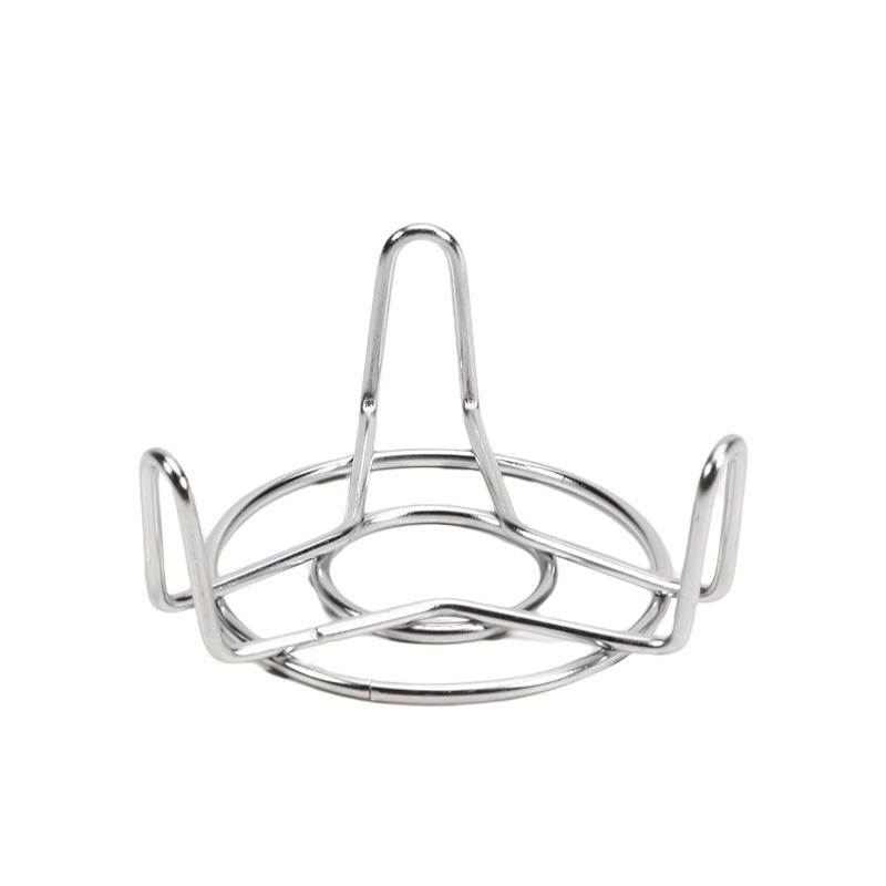 Kitchen Mini Round Steamer Cooling Rack Trivet Multi-Functional Pot Pan Cooking Stand for Outdoor Camping Picnic