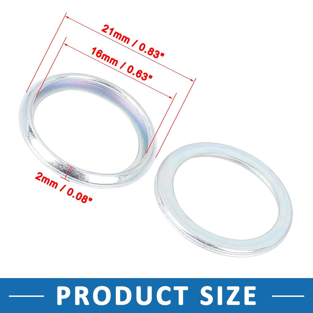 ABSOPRO Сливная шайба Прокладка сливного болта Замена Подходит 803916010 M16 Subaru Impreza Подходит 2012-2018 Набор из 6