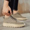 Модные осенние и зимние высокие мужские туфли Модные и универсальные стили дизайна Для отдыха на свежем воздухе Для ходьбы, упражнений Теплая Молодежная обувь