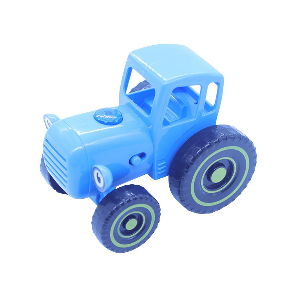 Farmer Car With 15 Songs Blue Tractor Pulling Car Model Sliding Toy