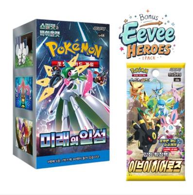 Коробка бустеров Карточная игра Scarlet & Violet Future Flash sv4M + Пакетик Eevee Heroes