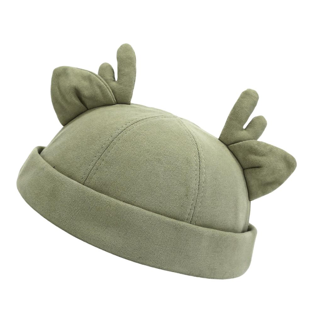 Винтажная шапка-бини, рождественская шляпа, шляпа-докер, шляпа без полей, регулируемая шляпа с ушками оленя, универсальная для женщин и мужчин