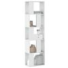 VidaXL 5-Tier Bookcase White 45x23.5x162.5 Cm Engineered Wood, Shelf, Bookshelf, Book Holder, Cabinet 852780