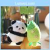 Plush Panda Bamboo Toy Keychain Stuffed Animal Backpack Decor For Teens Girls