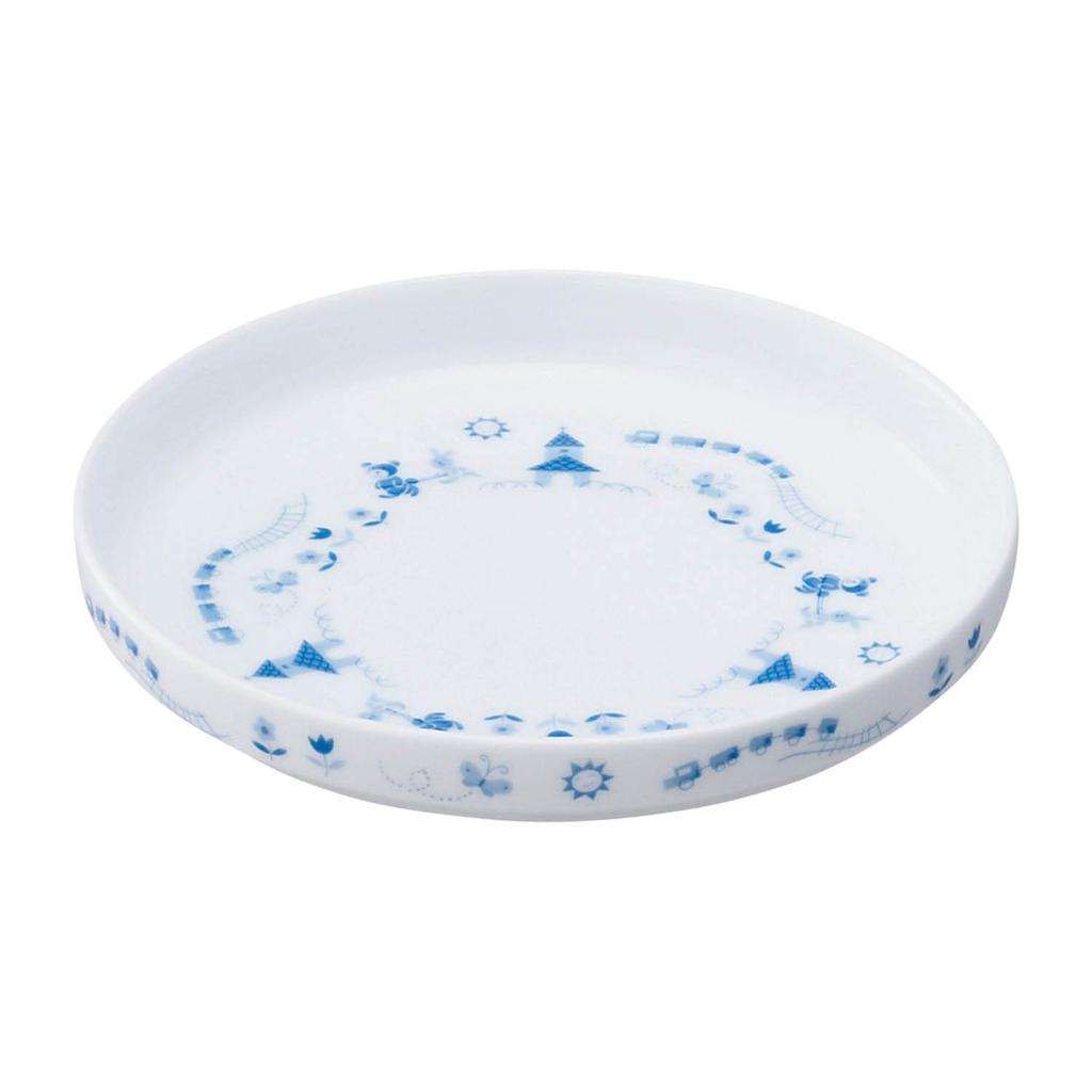 Noritake Тарелка 16 см Легкая Шаговая Посуда Подходит для использования в микроволновой печи Можно мыть в посудомоечной машине 1 шт Синий Тонкий Фарфор Диаметр Приблизительно Высота Приблизительно