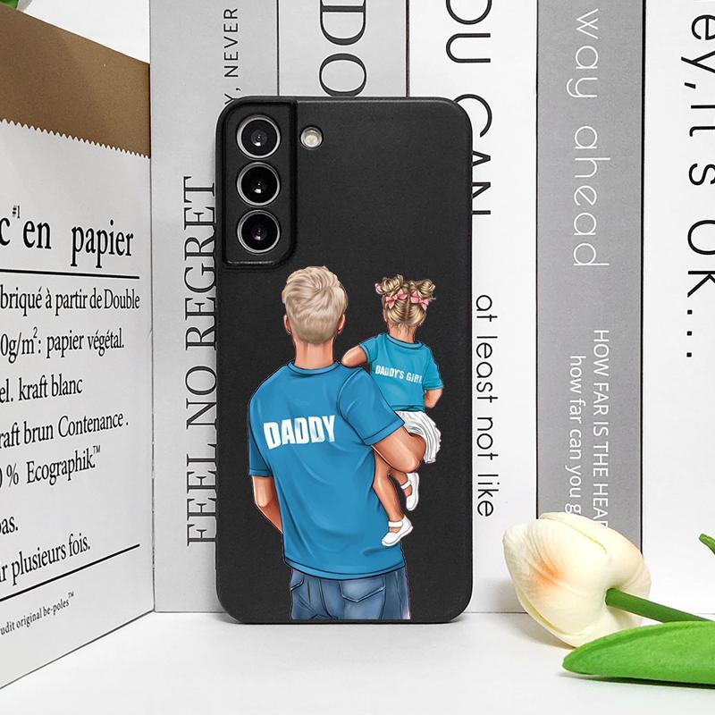 Чехол для телефона Super Mom and Super Dad Baby Family для Samsung Galaxy A15 A35 A55 A16 A54 A53 A52 A71 5G Мягкие чехлы Мальчик Девочка Fundas