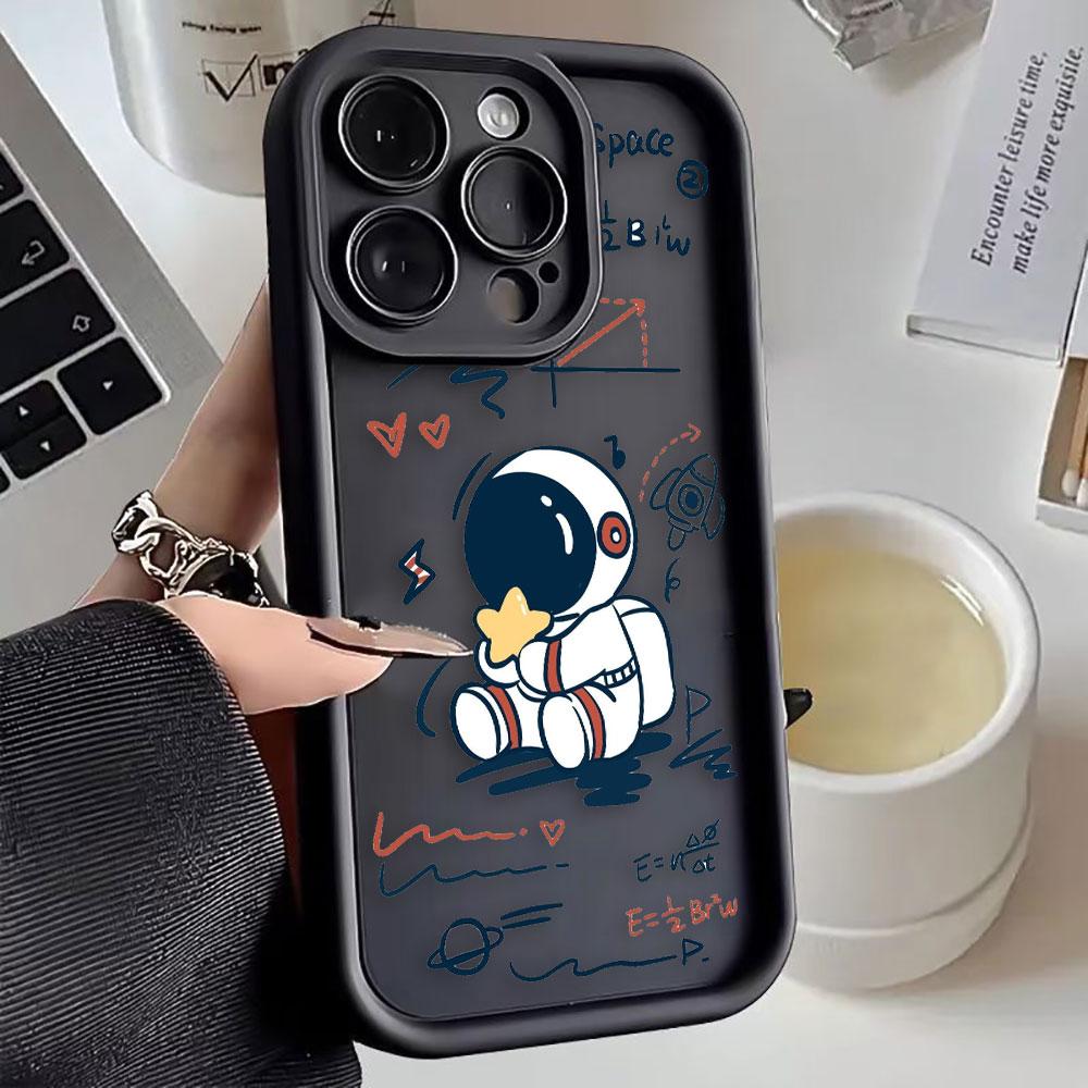 Cartoon Astronaut Space Phone Case For Realme C85 C83 C75 C71 C67 C65 C63 C55 C53 C35 C33 C31 C30 C21 C20 NOTE 80 GT 3 6 Case