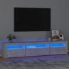 VidaXL TV Stand with LED Lights Entertainment Center Storage Media Console Living Room Furniture Home 3152741