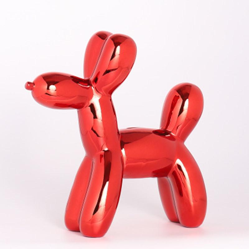 Dog Balloon Bank Child Piggy Kids Money Saving Boxes Animal Statue Figurine Creative Cute Toy Gift Cabinet Ornaments Home Decor