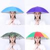 Fishingumbrella Hat Folding Umbrella Cap Camping Fishing Hiking Festival Outdoor