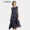PORTS Summer Printed Sleeveless Commuter Dress LP8D223RPT115