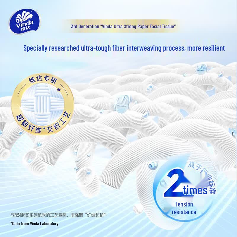 Vinda Ultra Strong 3-Ply Facial Tissues