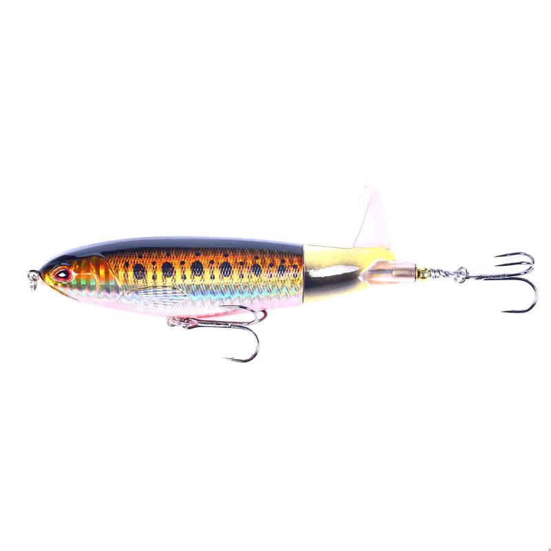 1 шт. Whopper Plopper 10см/13г Поверхностная рыболовная приманка Искусственная жесткая приманка Плоппер Мягкий вращающийся хвост Рыболовные снасти Рыболовная приманка